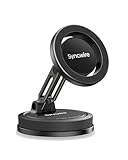 SYNCWIRE MagSafe Handyhalterung fürs Auto [2-Achsen-Design], Saugnapf-Handyhalter mit N52-Magneten, 360° drehbar, kompatibel mit iPhone 12-15 Serien & MagSafe-Hüllen, Matt Schwarz