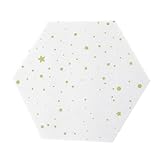 Veemoon Filzplatte Filzbrett Heimdekoration Hexagon sechseckiger Filz ästhetisch LED büro dekoration wanddeckoration Fotoaufhängung felt board Wandtattoo aus Filz fotowand DIY Weiß