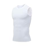 Smatstyle Kompressionsshirt Shirt Herren Ärmelloses Laufshirt,Tanktop atmungsaktives elastisches Quick Dry Funktionsshirts Baselayer Sports Fitness