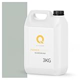 Q-COVER Quarzgrund für Dekorativer Putz mit Mica Grau D903 3KG | Acrylatdispersion Grundiermittel Innen & Außen für Wände und Decken Grundierung Schutz Mosaikputz ca. 0,3-0,4 KG/m2