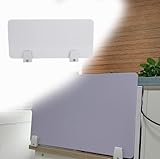 schreibtisch trennwand 30, 40, 50, 60 cm hohe Trennwand für Schreibtische, Spuckschutz mit flacher Bodenklemme, Tischabtrennung/Arbeitsplatten-Trennwand für den Arbeitsplatz(1 PC,L 70 CM H 60 CM)