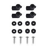 Windhager Insektenschutz Vorreiber-Set Fenster, Fliegengitter-Zubehör, Insektenschutz Ersatzteile, Spannrahmen Fenster, inkl. Schrauben, einfache Montage, 4 Stk., anthrazit