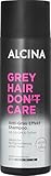 ALCINA Grey Hair Don't Care Anti-Grau Effekt Shampoo | 1 x 200 ml | bei ersten grauen Haaren | natürliche Re-Pigmentierung | zum Patent angemeldet 5,6-DHI & Coffein | für braunes bis dunkles Haar