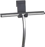 Sealskin Duschabzieher Deluxe, Glaswischer inklusive flexiblem Halter, Edelstahl poliert