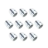 Xuancai 10 Stück runde Griffkeile Hammer Spaltkeile Hand Metall Rundstahl für Klauenhammer Schlitten