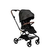 MoMi Kinderwagen ADELLE ab 6. Monat (bis 22 kg), klappbarer Buggy mit 360°-Sitz und 5-Punkt-Sicherheitsgurt, Einkaufskorb, mit Tragegriff zum Tragen nach dem Zusammenklappen