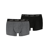 PUMA Men's Elements Trunk, Grey Combo, XL (2er Pack)