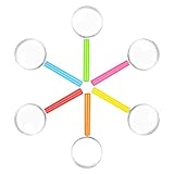 6 Stück lupen,lupen Kunststoff,Mini Lupen,Detektive Lupe Set,Outdoor Forscher Detektiv Rollenspiel Zubehör,für DetektiveGeschenk Lesen und Beobachten von Insekten(6 Farben)