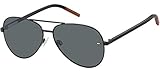 Tommy Hilfiger Unisex-Erwachsene TJ 0008/S Sonnenbrille, AVIATNAVI ,MTT SCHWARZ, 60