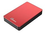 Sonnics 3TB Rot Externe Desktop-Festplatte 3.5', USB 3.0 kompatibel mit Windows PC, Mac, Smart TV, Xbox One und PS4