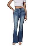 Ocimcia Flared Jeans Damen - High Waist Schlaghose mit Stretch,Bootcut Jeans Damen,hautfreundlich bequem,mom Hosen Sommer