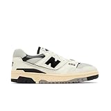 New Balance Herren 550 Sneaker, Weiß/Schwarz, 46.5 EU