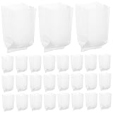 BAZEITFLOW 100 Stück Pflanzen Anzuchtbeutel Atmungsaktive Vliesstoff Pflanzsäcke für Sukkulenten Gemüse Blumen Kartoffeln Gartensäcke Strapazierfähige Pflanzenwachsbeutel für Innen Außen