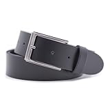 Gürtel Herren schwarz aus 100% echtem Leder - MADE IN GERMANY - Ledergürtel Herren - Anzuggürtel Business Gürtel Jeans - 3,5 cm breit (Schwarz, 95 cm Bundweite = 110 cm Gesamtlänge)