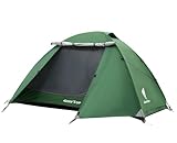 GEERTOP 2-Personen-Zelt für Camping Leichtes Backpacking Zelt, einfache Einrichtung Camping Zelt für Outdoor Wandern Reisen, mit Markise Vestibule Zwei Türen