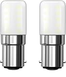 BHMAOYN Glühbirne 12V 24V B15D LED Lampe Birne 4W Kaltweiß 6000K Für Wohnmobil,Solar, Camper Marine,Kühlschrank,Nähmaschine,Dunstabzug,2-Pack