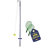 Best Sporting Twistball-Set in blau I Circletennis für den Garten I 2 Circle-Tennis Schläger & 1 Swingball I Ball mit Schnur mit Schläger I Gartenspiele für Kinder & Erwachsene