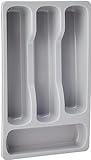 Curver Besteckkasten für Küchenschublade, 33 x 20 x 6 cm, Grau