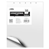 D.RECT 1 x Flipchart-Block, Blanko, Weiss, 80 g/qm Papier, 650x1000, 5 fach Lochung, Block mit 50 Blatt