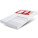 FDM Matratze 90x200 cm Härtegrad H3 H4 Höhe 12 cm Kaltschaummatratze Doppelseitige Rollmatratze HR-Schaum 7 Komfortzonen mit Hypoallergenem Waschbarem Premium-Bezug Oeko-Tex Comfort Duo