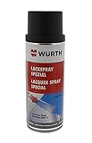 Würth Lackspray Spezial RAL9005 schwarz matt 400ml - hitzefest bis 650 °C