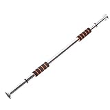 Schwere, verstellbare Türrahmen Klimmzugstange mit Komfortgriffen für Fitnessübungen für Erwachsene, Edelstahl Klimmzugstange