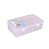 EULAPGOE Nähgarn Aufbewahrung, Garnrollen Aufbewahrung, Nähbox für 42 Garnrollen Klarer Kunststoff Garnrollen Aufbewahrungsbox, Aufbewahrungsbox für Stickgarn Aufbewahrung Nähfaden Fadenspulen