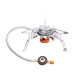 Fire-Maple FMS-105 Tragbarer Camping-Gaskocher 3000W Mini-Tragbarer Rucksack-Kochbrenner mit Piezo-Zündung Für Outdoor-Wanderungen, Trekking und Angeln