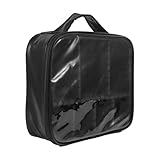 Yardwe Speed ​​Cube Tasche, Aufbewahrungstasche für Puzzles, tragbare Handtasche, Spielzeug-Displaykoffer, tragbarer Organizer für Brettspiele (nur Koffer) Schwarz