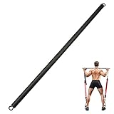 Fitnessbänder Widerstandsbänder Pilates Bar Resistance Bands Ganzkörper Trainingsbänder Pilates Stange Detachable für Home Yoga Pilates Stretching Bars Gym Fitnessgeräte Schwarz