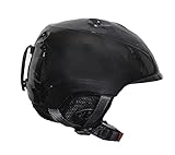 Skihelm Kinder Junior Snowboard Helm inkl. Skibrillenhalterung Größe XS/S Kopfumfang 47-51cm Skaterhelm Ski für Mädchen Jungen Jugend Snowboardhelm Schutz zum Skifahren (Anthrazit)