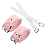 CONGARTENO 2 Paare Fahrradkorbgurte aus Leder Verstellbare Spanngurte für Lenkerkorb Robuste Fahrradkörbe Lederriemen Stabile Befestigung für Mountainbike zubehör