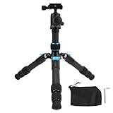 Kamera Stativ, Leichtes Camera Tripod Ausziehbares 1/4 -Schraubloch Aus Kohlefaser Mit 360°-Kugelkopf Für DSLR Kamera Video Camcorder