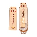 Bleistiftradierer - Einziehbarer Schulradierer Capybara Schreibwaren Radiergummi Set | Kinder Schüler Lehrer Klassenzimmer Grundschule Kindergarten Büro Lernen Unterricht Spaß Kreativ Geschenk Schulbe