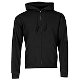 Fruit of the Loom Herren Zip Front Premium Kapuzenjacke, Schwarz (Black), L