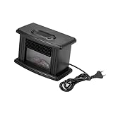 Ciieeo Freistehender Elektrischer Kaminofen Heizgerät mit Realistischer Flammensimulation Vertikaler Heizfunktion und Überhitzungsschutz für Innenräume und Dekorative