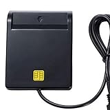 Pinafresa USB-Kartenleser mit Chip, ATM-Bank, Steuererklärung, Kartenleser, IC-Anschluss, Identifikationsgerät, Authentifizierer, ID-Kartenleser, Chipkartenleser (schwarz)