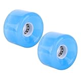 ROMISBABA 2 Stück Leuchtende PU Skateboard Räder Langlebige Verschleißfeste Ersatzlaufräder für Longboards und Skateboards Glatte für Street und Cruiser Fahrer