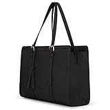 ECOSUSI Laptoptasche 15,6 Zoll Aktentasche Damen Groß Handtasche Business Arbeitstasche Bürotasche Damen Notebooktasche Shopper mit 3 Fächern für Büro Schule