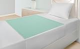 Waschbare Inkontinenz Bettunterlage – 85 x 90 cm – Mit Flügeln – Saugstark & rutschfest – Bis 95°C Waschbar – Matratzenschutz Wasserdicht – Atmungsaktiv – Trocknergeeignet – Mintgrün
