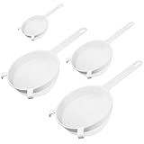 YITYDaMai 4 Stk Küchensieb Plastik Set, Nudelsiebe Feinmaschig, Haushaltssieb, Feines Sieb Set, Mehlsieb Plastik für Küche