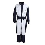 SEAFRONT Sandstrahl-Overall-Anzug, Schützender Arbeitsoverall, Robuster Maleranzug mit Verstärkter Brust, Ellbogen und Oberschenkeln Zum Malen in Staubigen Umgebungen