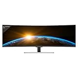 LC-POWER LC-M49-DFHD-144-C-Q 49 Zoll Curved Gaming Monitor（ 3840 x 1080 Pixel, Dual WFHD 32:9 Format,144Hz, HDR 400 ） schwarz