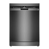 Siemens SN23EC03ME iQ300 Freistehender Geschirrspüler, 60 cm breit, varioFlex-Korb und varioSchublade, varioSpeed Plus, Favoritentaste, autoOpen dry, aquaStop, iQdrive, Home Connect