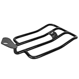 YFYFY Schutzeinrichtungen Für Harley XL Sportster 2004-2021 XL1200 883Motorrad Schwarz Chrom Stahl Hinten Fender Solo Sitz Gepäckträger Unterstützung Regal(Black)