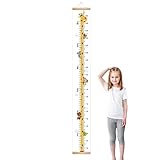Qkbuza Wandmessung für Kinder | Dekorative Messlatte, wiederverwendbarer Wachstums-Tracker mit Umhängeband, dekorativ für Elternwerkzeug, Zuhause, Familie, Zuhause, Spielzimmer