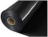 Baufolie Typ 200, 300 Abdeckfolie PE Estrichfolie Folie Plane Schutzfolie Abdeckplane Wasserabweisende, Wasserfeste, Wasserdampfdicht schwarz 4m x 25m 100m² (Typ 200-4m x 25m (100m²))