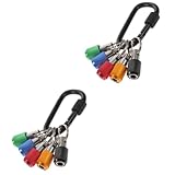 KONTONTY 2 Sätze Teiliges Farbiger Schlüsselanhänger Bithalter mit Verlängerungsstange für Schraubendreherbits Leicht Langlebig und Praktisch für Werkzeugbedarf
