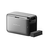 ECOFLOW GLACIER Classic Tragbare Kühlbox 45L mit 298 Wh Zusatzakku, Zweizonen-Autokühlbox, 39 Stunden netzunabhängige Kühlung, Stromversorgung über Netz/Solar/Auto, für Camping, Roadtrips, Angeln