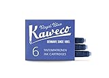 Kaweco Tintenpatronen im 6er-Pack Königsblau Royal Blue I hochwertige Premium Tinte für Füllhalter mit kurzen Standardpatronen | vegan tierversuchsfrei wasserlöslich